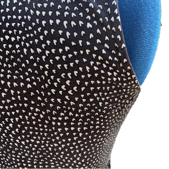 Diane von Furstenberg St. Jude Gray-Blue Heart Patterned Silk Wrap Dress Size 4 - Picture 8 of 16